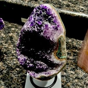 Large gorgeous Amethyst on stand